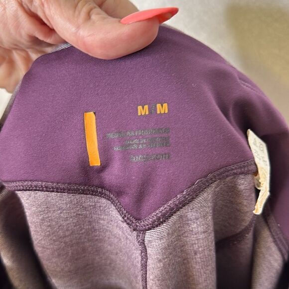 Lucy Activewear Space Dye Stripe Leggings Purple M - Picture 3 of 4